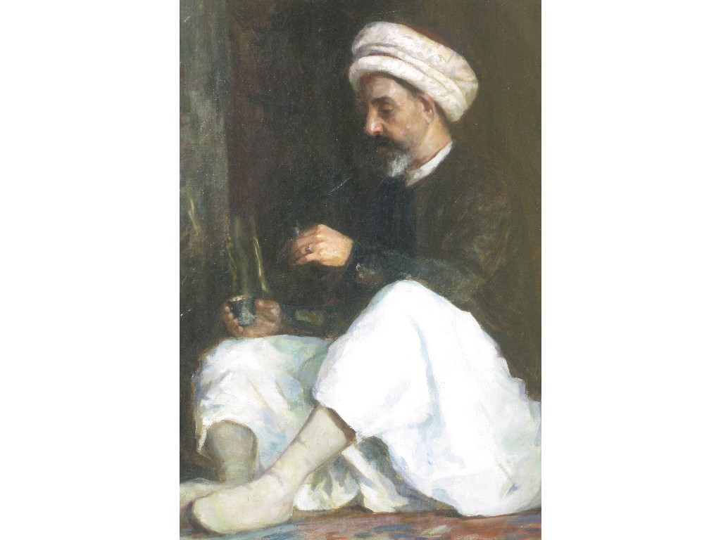 Appraisal: JOHN STEWART MACLAREN -c An Opium Smoker signed with initials