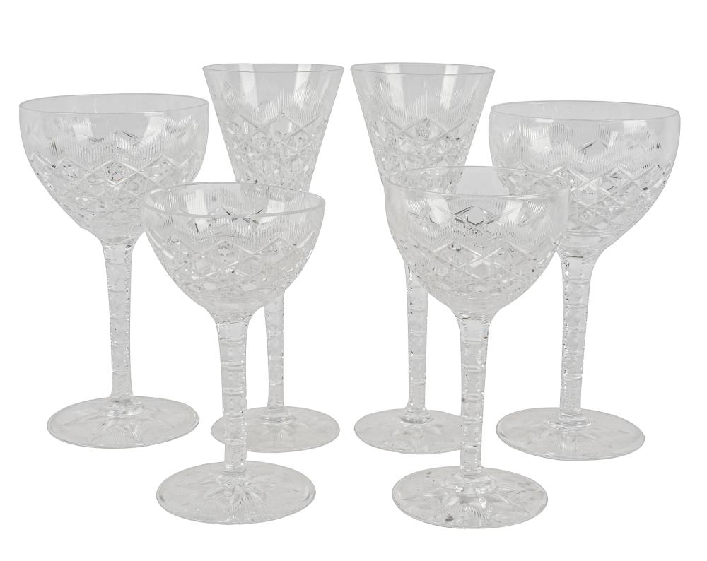 Appraisal: BOHEMIAN CUT GLASS STEMWARE SERVICEcomprising champagnes high wine high and