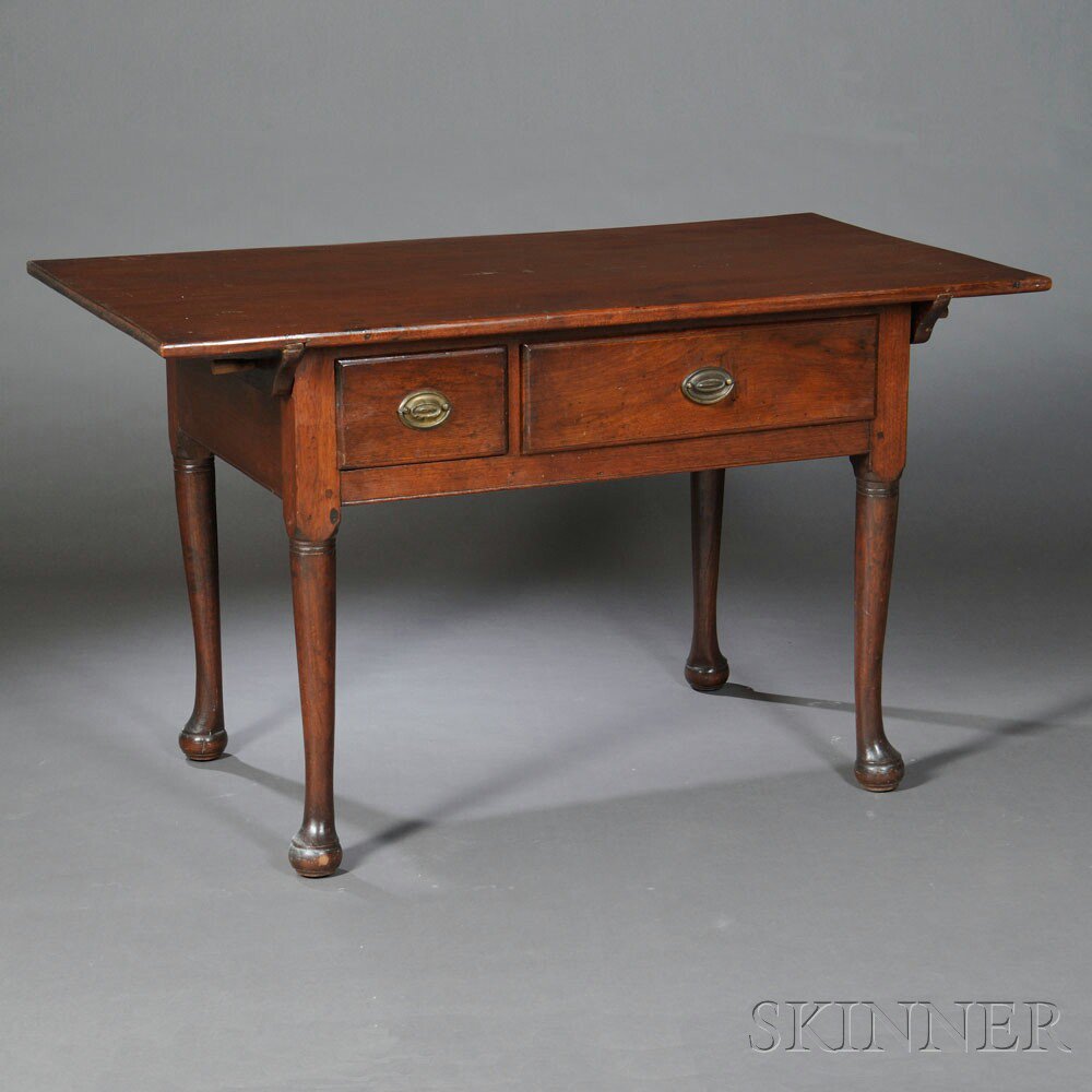 Appraisal: Walnut Table Pennsylvania th century the rectangular top on a