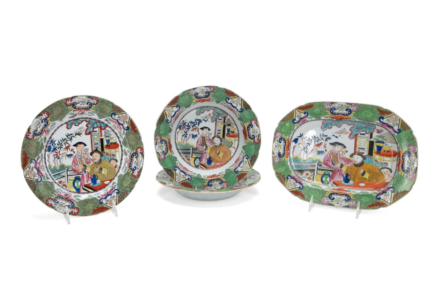 Appraisal: PCS MASON'S PATENT IRONSTONE MANDARIN PATTERN Four pieces of Mason's