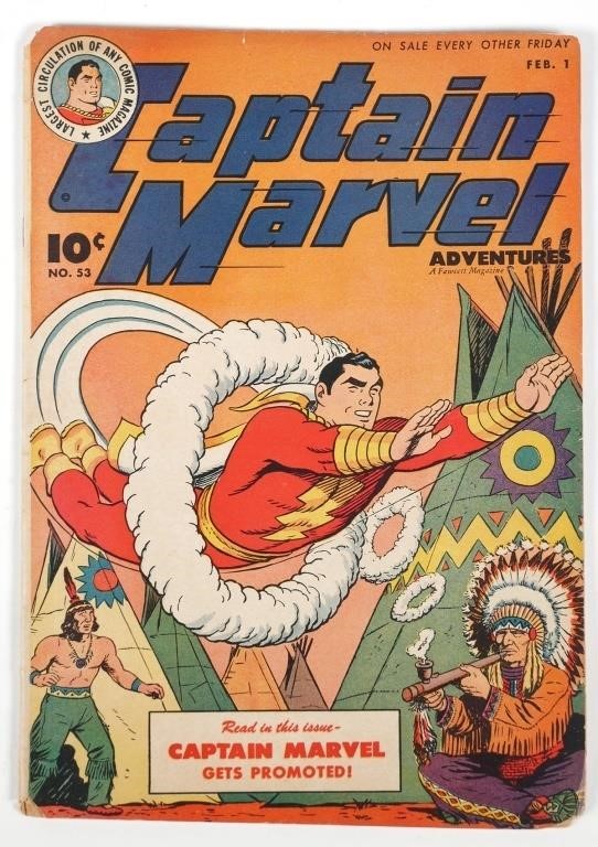 Appraisal: CAPTAIN MARVEL ADVENTURES Fawcett Magazine shipping info This item can