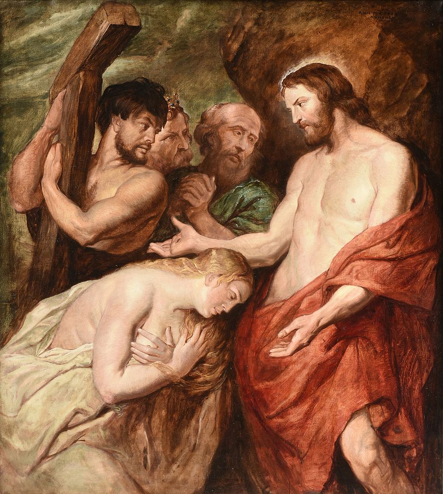 Appraisal: after PETER PAUL RUBENS Flemish - A PAINTING Christ and