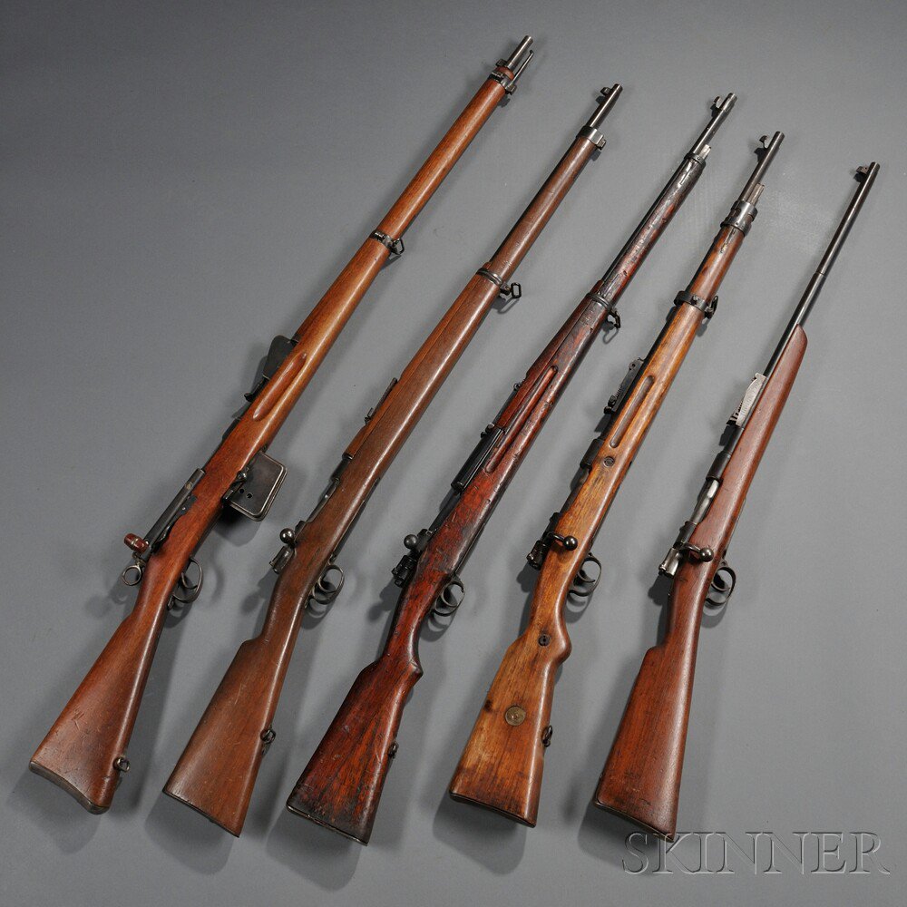 Appraisal: Five Bolt Action Rifles c late th early th century