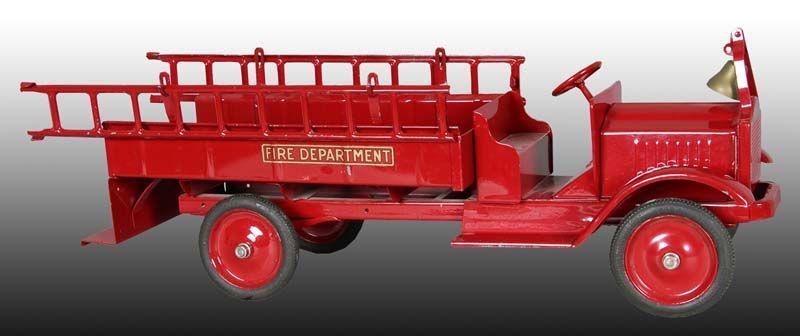 Appraisal: Pressed Steel Keystone Ladder Fire Truck Toy Description '' L