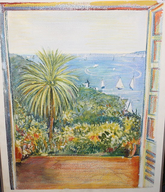 Appraisal: DAVID LEWIS TH CENTURY 'Agay Var France View from Hameau