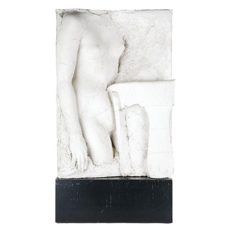 Appraisal: George Segal American - Girl Pressing Against Chair Estimate -