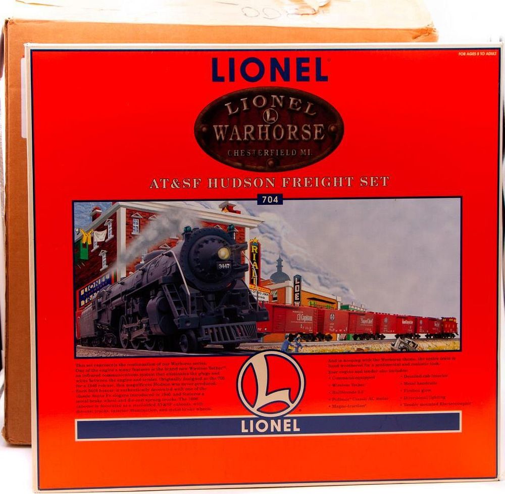 Appraisal: O Gauge Lionel - Warhorse AT SF Hudson Freight Set