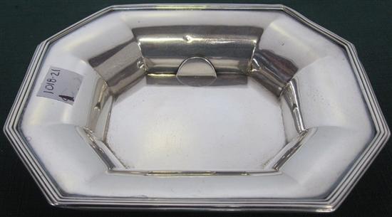 Appraisal: REED BARTON STERLING SILVER BOWL Rectangular with canted corners and