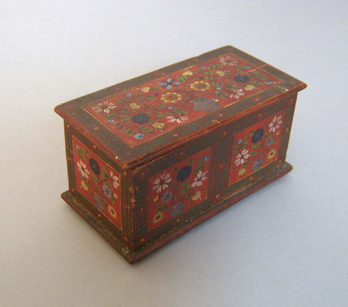 Appraisal: Painted dresser box early th c h x d