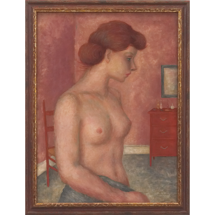 Appraisal: Doris Emrick Lee American - ''Standing Female Nude ''c oil