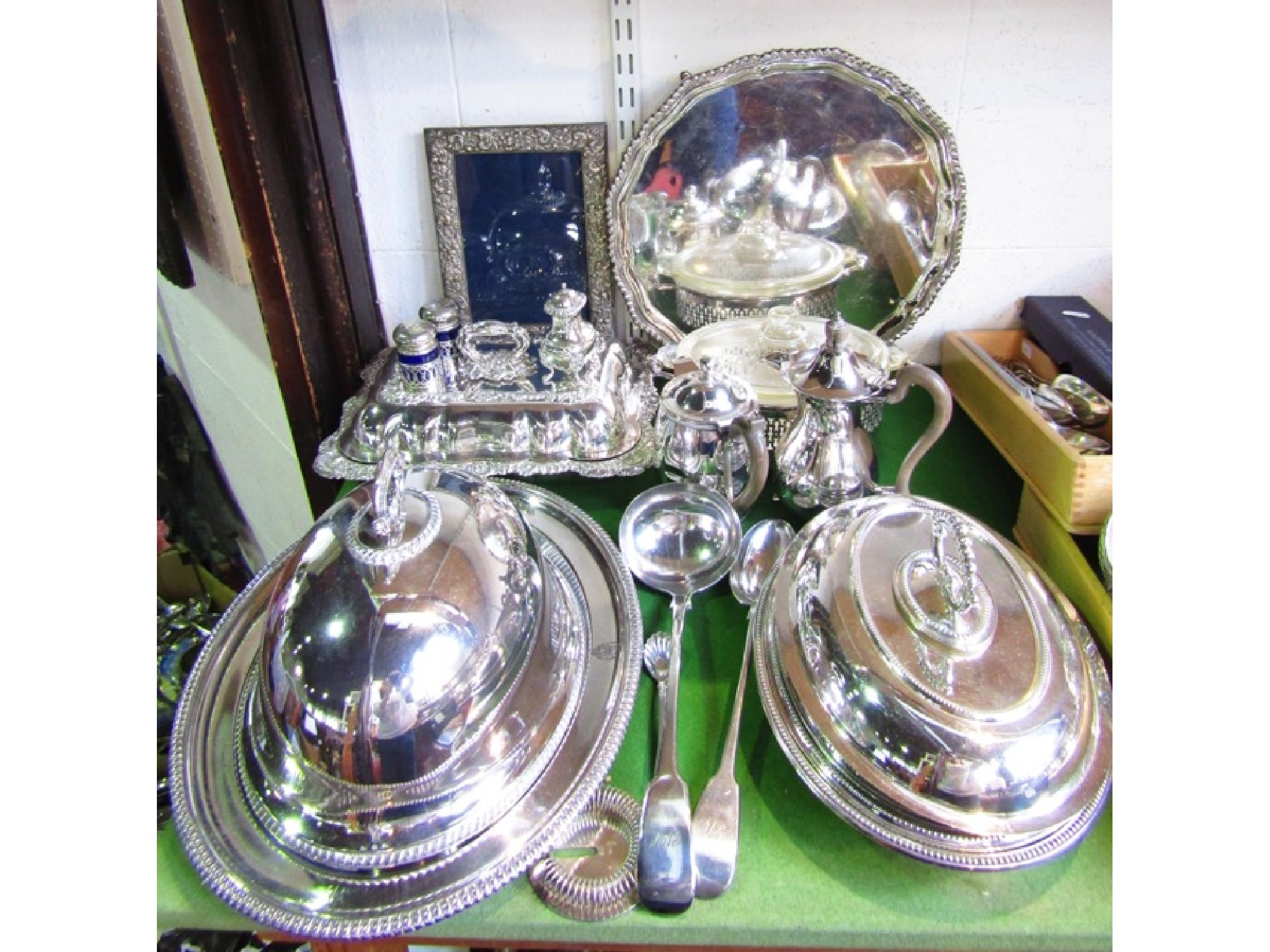 Appraisal: A collection of silver plated wares to include a good