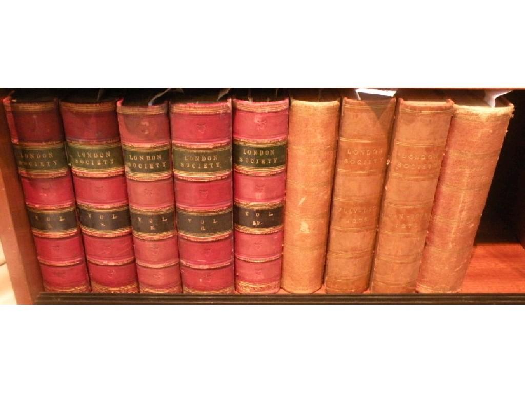 Appraisal: Four volumes of The London Society dating from to with