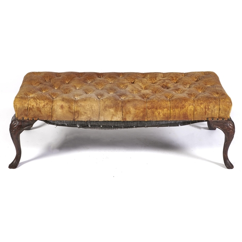 Appraisal: A mahogany stool early th c in George II style