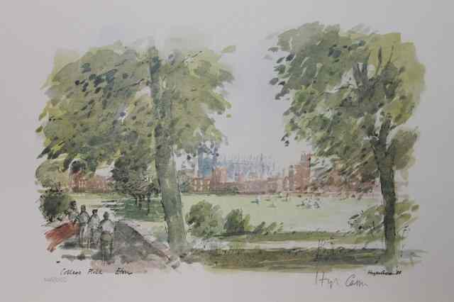 Appraisal: Hugh Casson British - College Field Eton copies in total