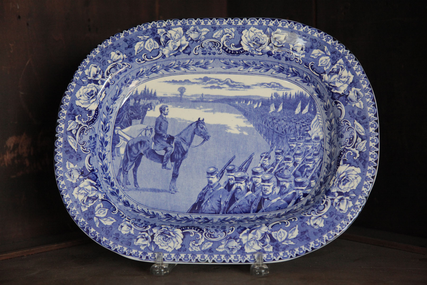 Appraisal: BUFFALO POTTERY PLATTER New York first quarter th century Blue