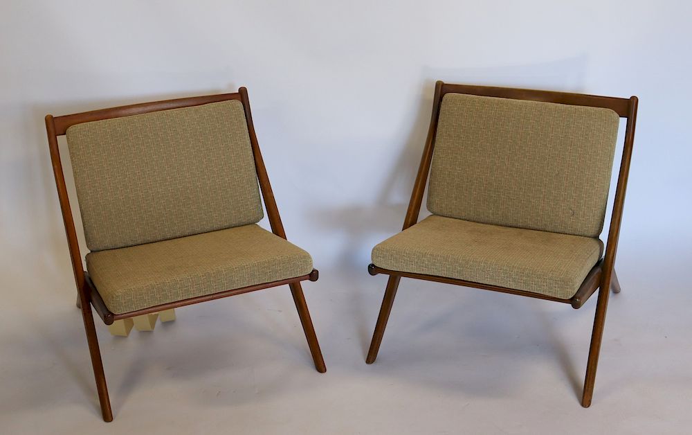 Appraisal: Signed DUX X Frame Chairs From a Pleasantville estate -