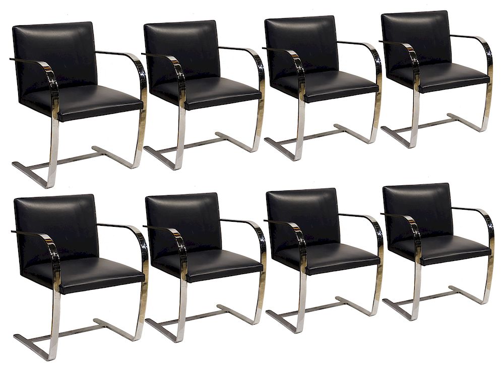 Appraisal: BRNO Chairs by Mies Van Der Rohe For Knoll Set