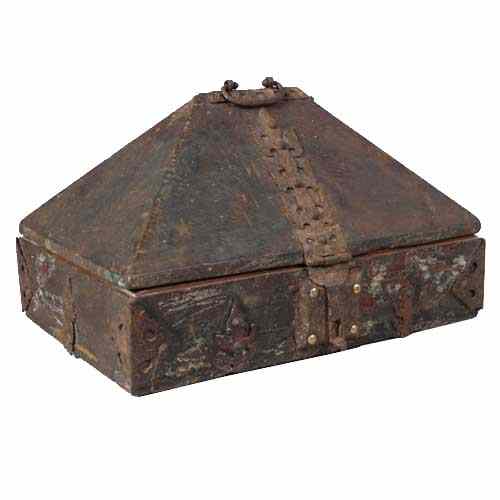 Appraisal: A South Indian Malabar Brass Mounted Teak Nettoor Box th