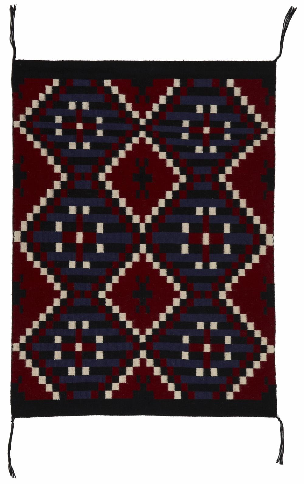 Appraisal: A contemporary Hubbell Revival Navajo weaving th Century Din Woven