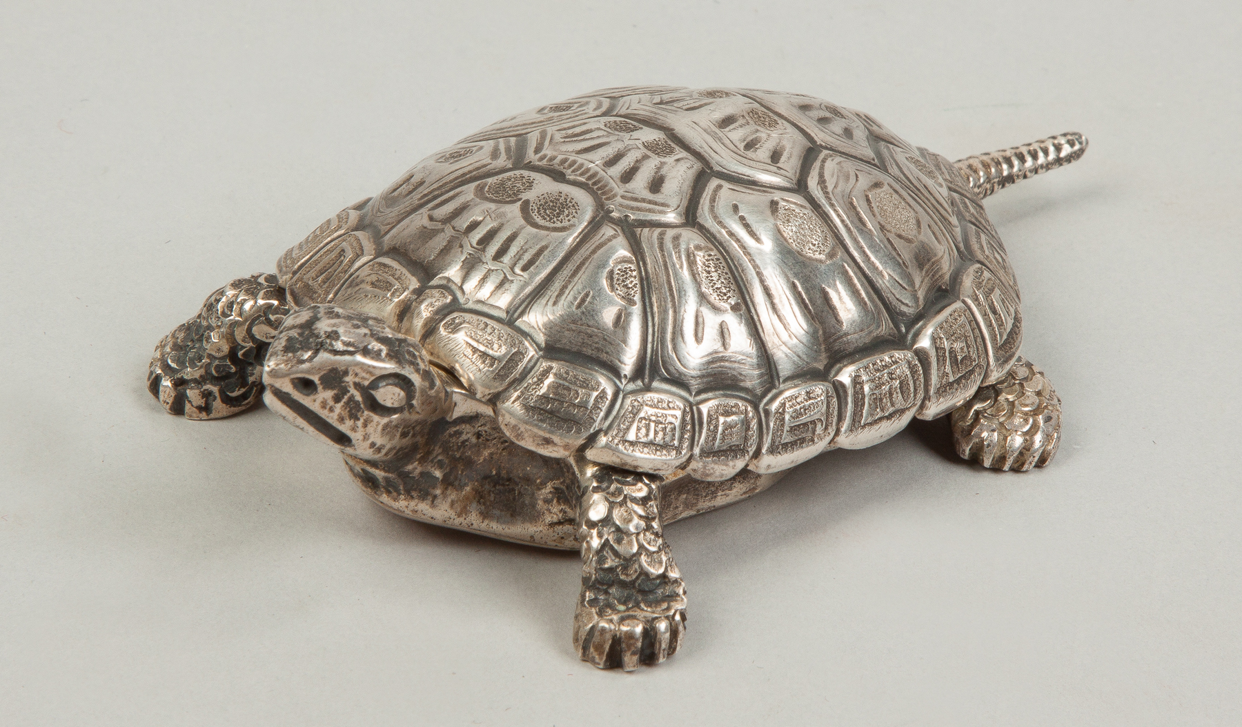 Appraisal: Tiffany Co NY Sterling Silver Turtle Box ozt