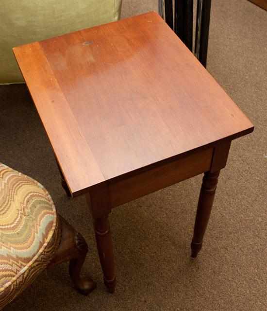 Appraisal: Federal style walnut one drawer stand Estimate - All property