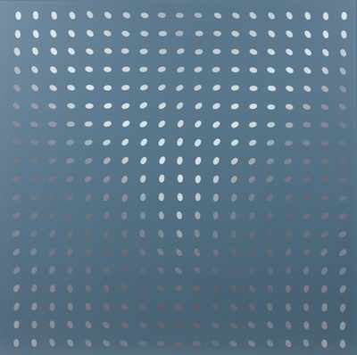 Appraisal: Bridget Riley British b Nineteen Grays silkscreen on board from