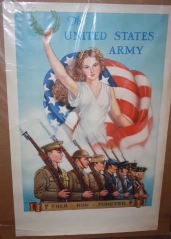 Appraisal: WORLD WAR II UNITED STATES AMY POSTER AFTER TOMWOODBURN COPYRIGHT