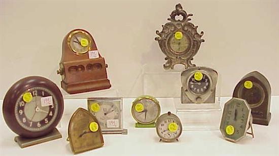 Appraisal: Ten th C clocks including Lux Clock Manufacturing Co Waterbury