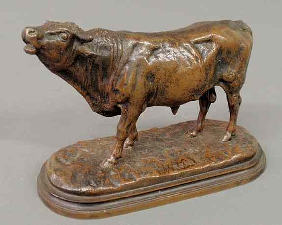 Appraisal: Bonheur Rosalie Rosa Marie French - bronze of a bellowing