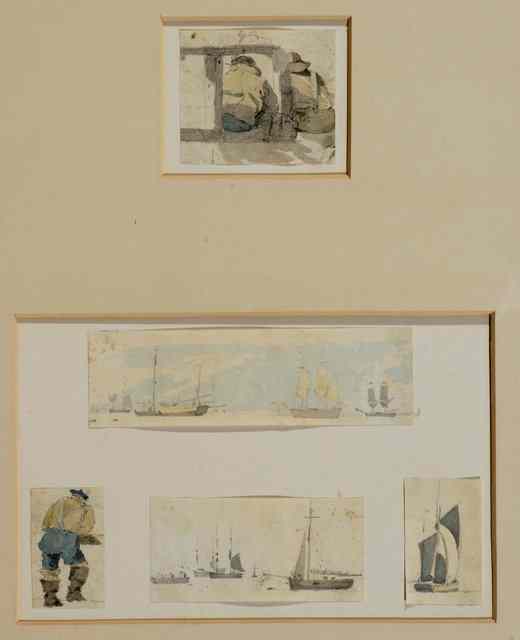 Appraisal: ATTRIBUTED TO JOSEPH STANNARD - A set of five sketches