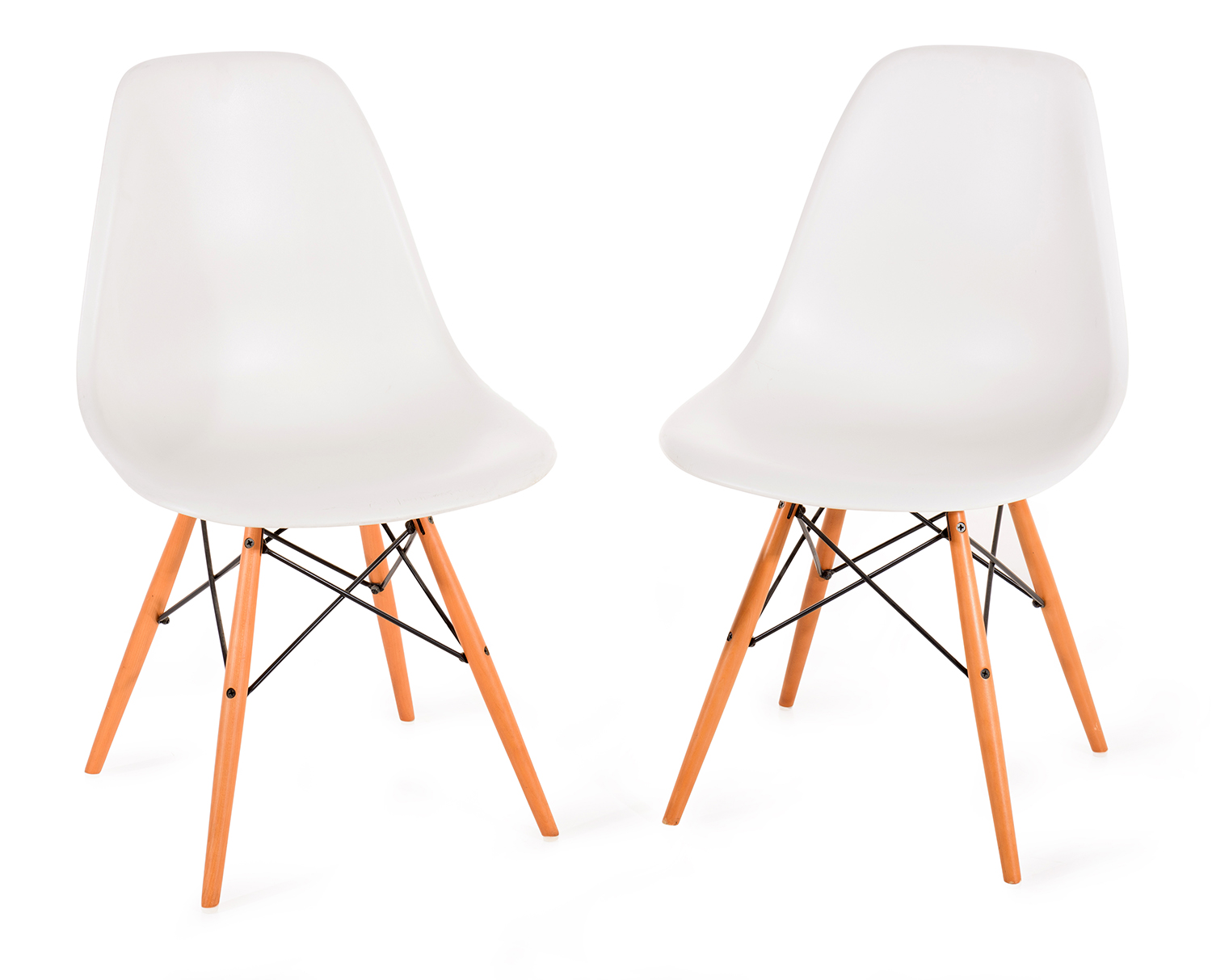 Appraisal: CHARLES RAY EAMES DSW PAIR OF CHAIRS FOR VITRA Moulded