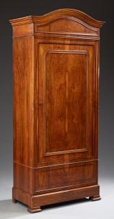 Appraisal: French Louis Philippe Carved Walnut Bonnetiere French Louis Philippe Carved