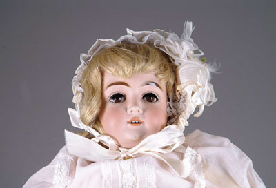 Appraisal: JDK CHILD A Kestner child doll on an unmarked fully-jointed