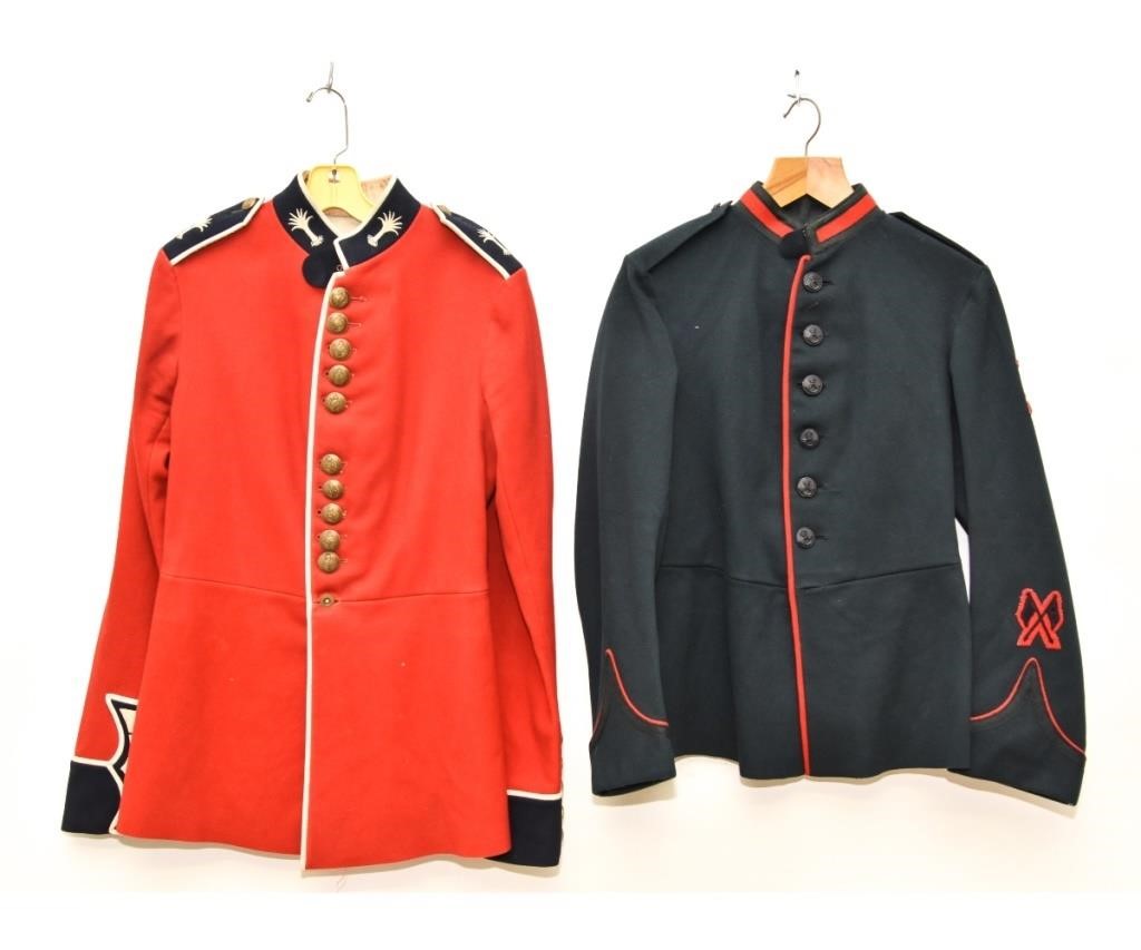 Appraisal: Welsh Guards red wool uniform with brass buttons CYMRU AM