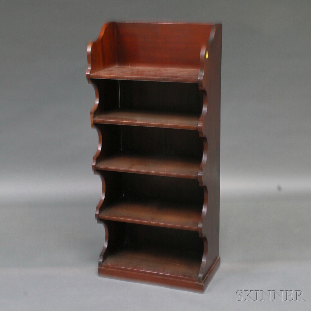 Appraisal: Mahogany Five-tier Bookshelf th century losses ht wd dp in