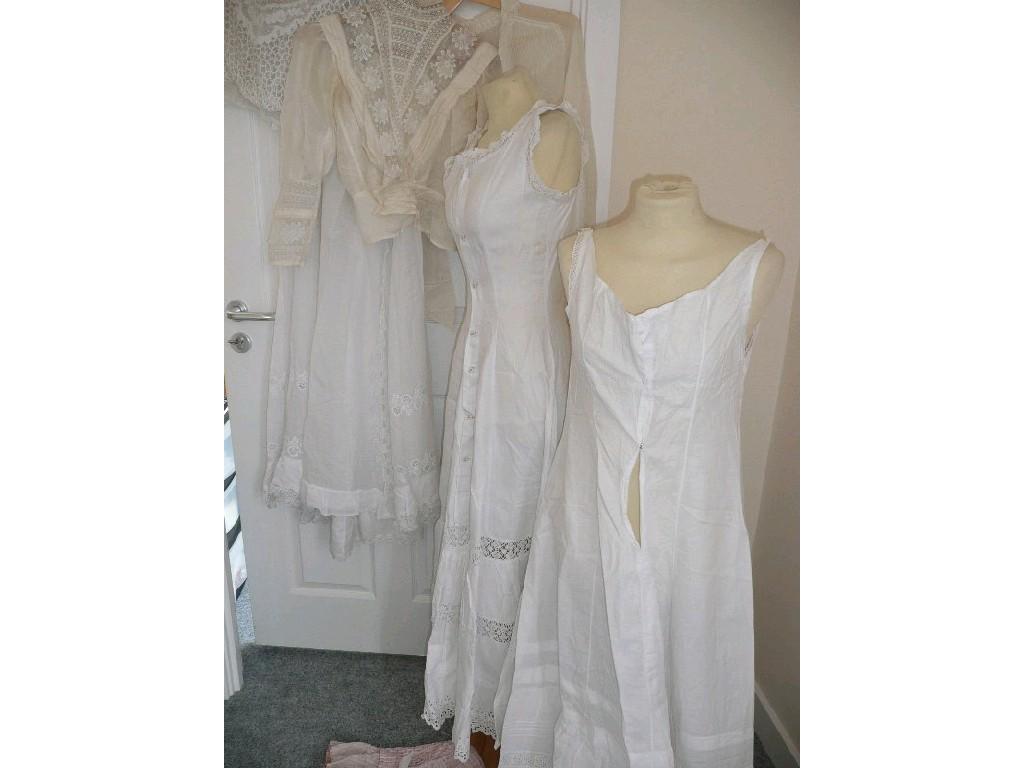 Appraisal: A good group of vintage petticoats blouses pinny and two