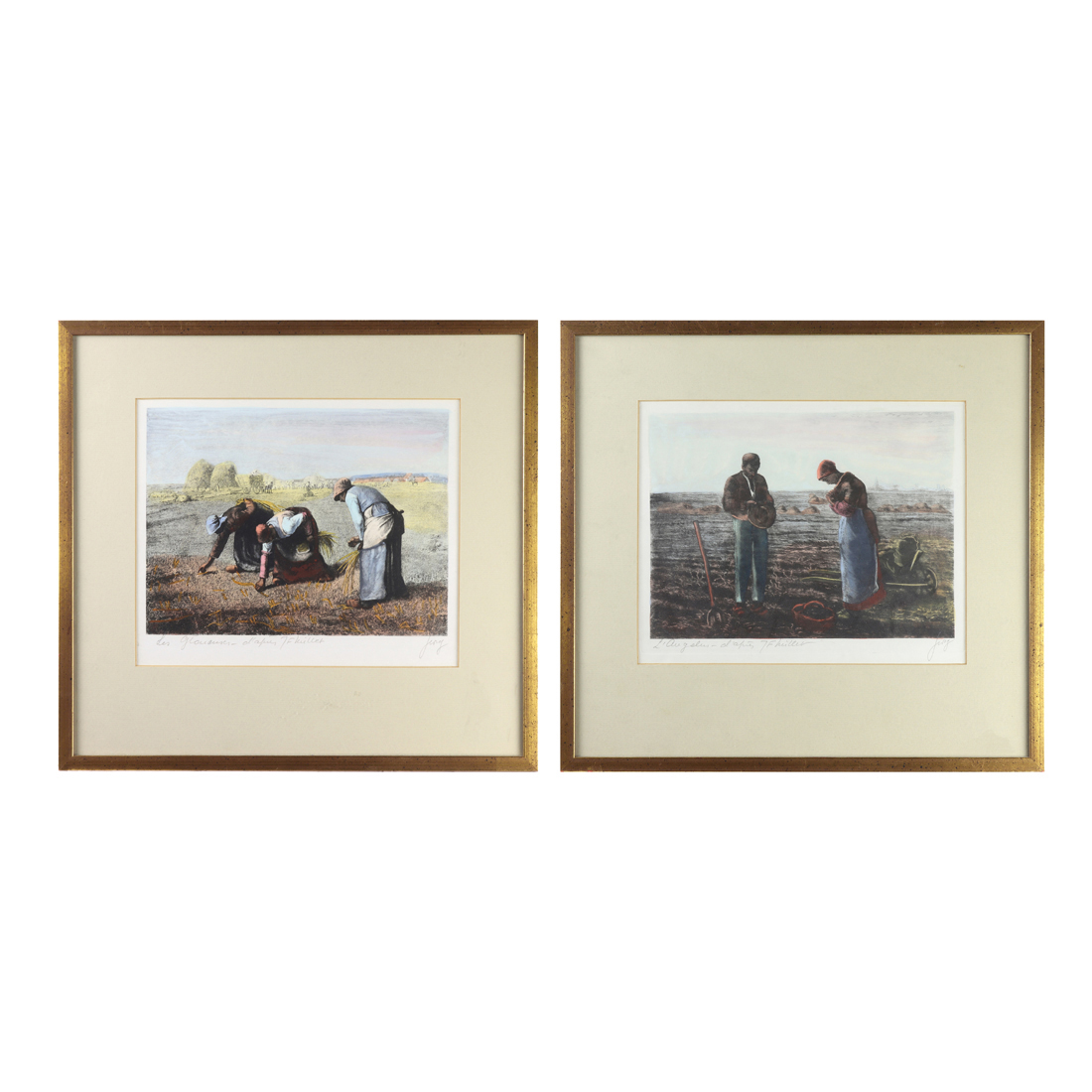 Appraisal: PRINTS AFTER JEAN-FRANCOIS MILLET lot of After Jean-Francois Millet French