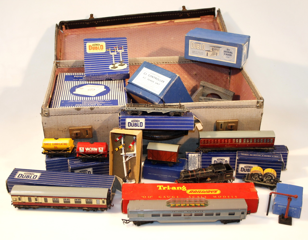 Appraisal: Various Hornby Dublo OO-gauge train accessories to include corridor coach