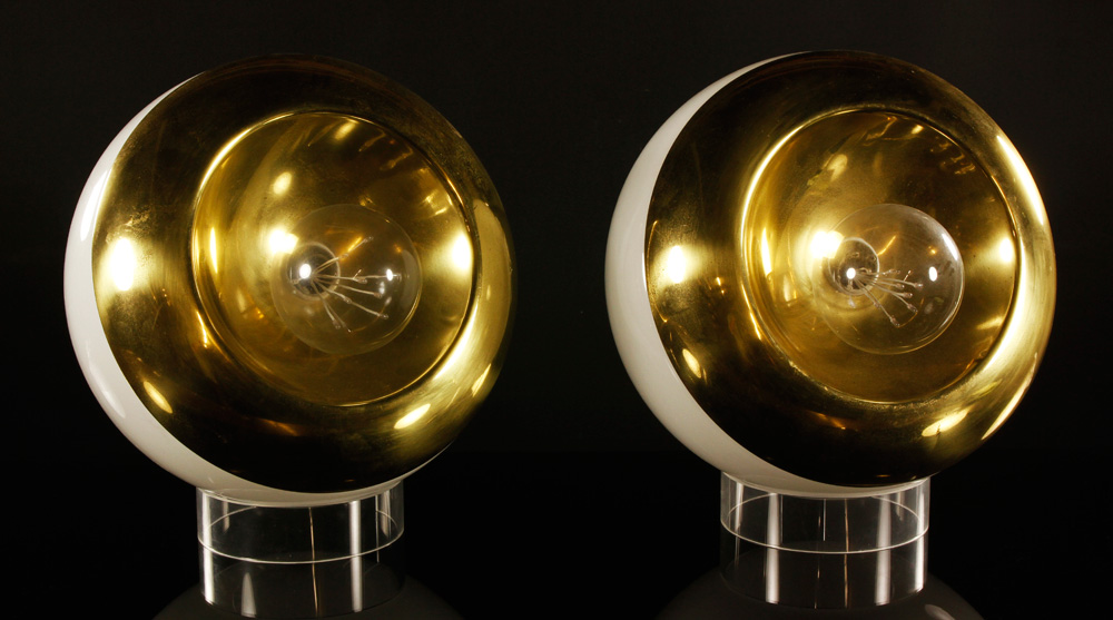 Appraisal: - Pair of Spotlight Table Lamps Pair of spotlight table