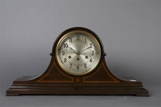 Appraisal: An American Mahogany Mantle Clock Herschede Width inches