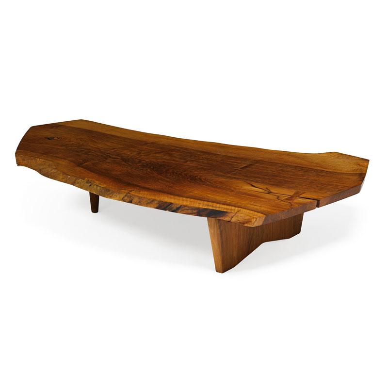 Appraisal: GEORGE NAKASHIMA Conoid coffee table Condition Report Features thick top