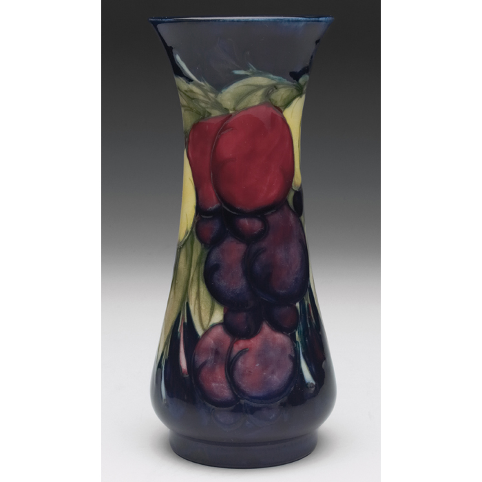 Appraisal: Beautiful Moorcroft vase wisteria design impressed mark blue painted signature