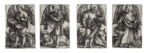 Appraisal: HANS SEBALD BEHAM The Four Evangelists Set of engravings Each