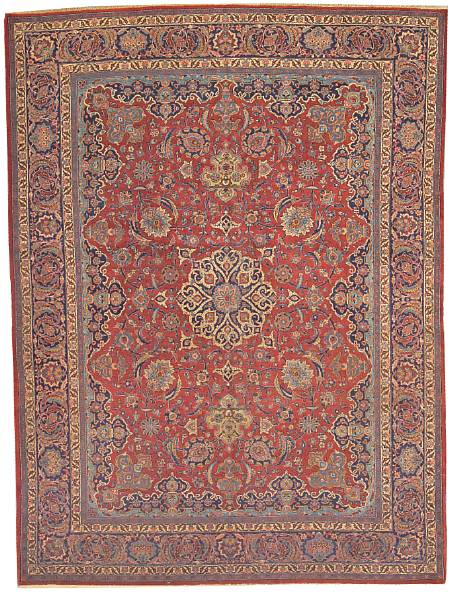 Appraisal: A Kashan carpet Central Persia circa size approximately ft in