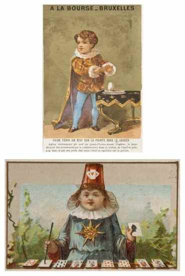 Appraisal: Child Conjurors a complete set of cards depicting young magicians