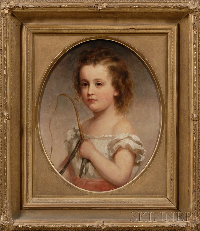 Appraisal: American School Possibly New York th Century Portrait of a