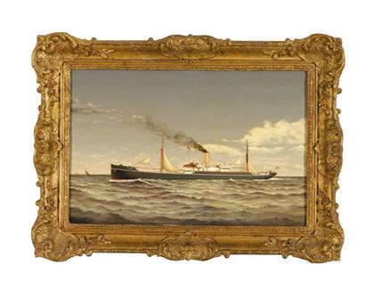 Appraisal: Anglo-American School th century portrait of the glenfruen a steam-sailing