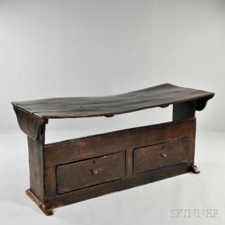 Appraisal: Oak Settle Table probably England or Wales th century and