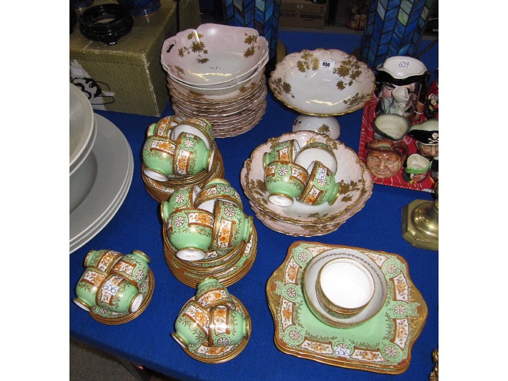 Appraisal: Limoges dessert service and Wedgwood hand painted tea and coffee