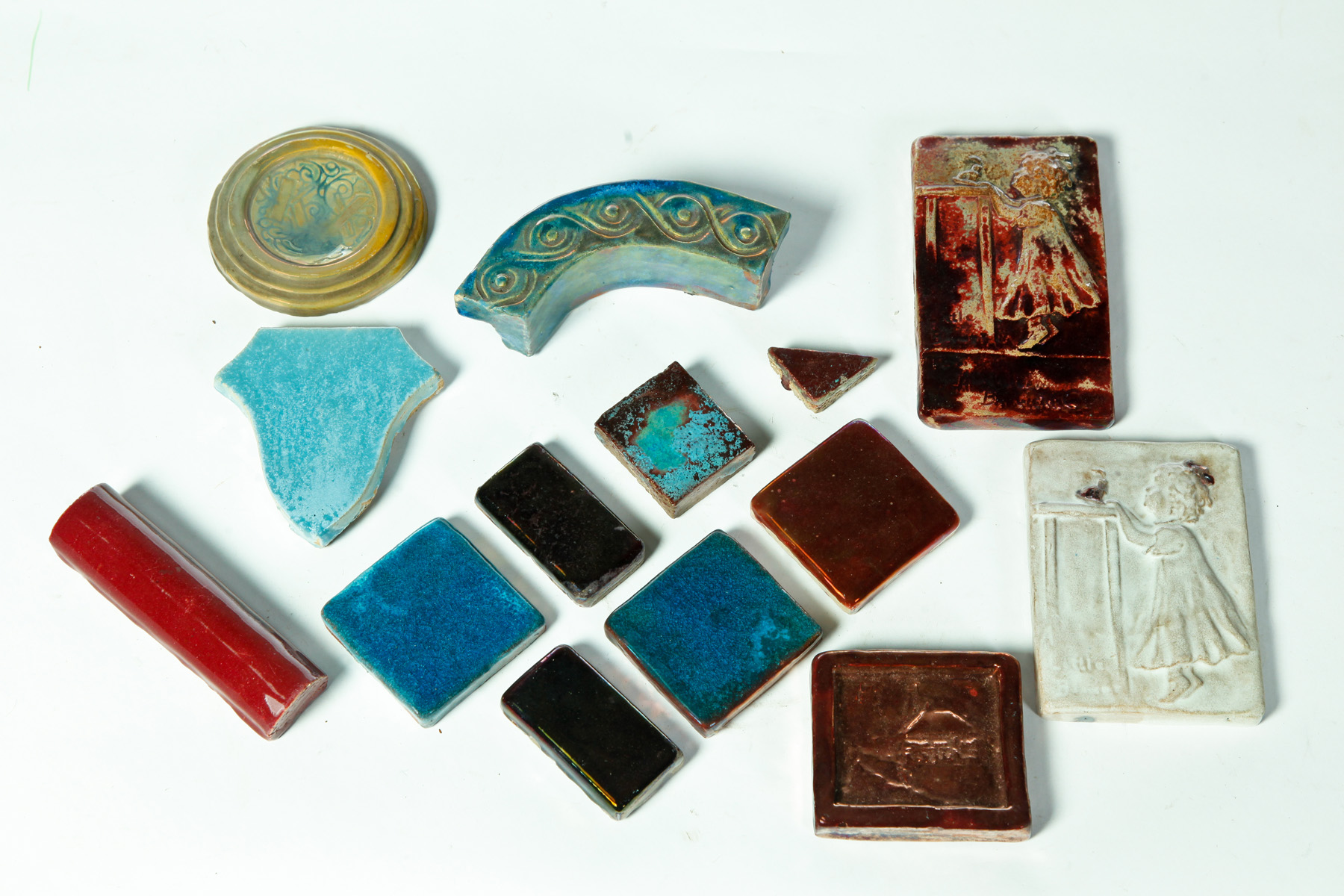 Appraisal: FOURTEEN PIECES OF PEWABIC POTTERY Michigan st and rd quarter-